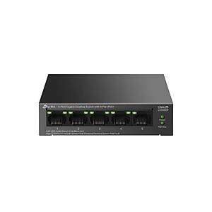 TP-LINK LS105GP 5-Port Gigabit Desktop Switch with 4-Port