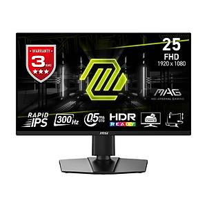 MSI 24.5 inc MAG 255PXF 1920x1080 (FHD) 16:9 FLAT RAPID IPS 300HZ 0.5MS (GTG) FREESYNC Premium Pivot Gaming Monit�r