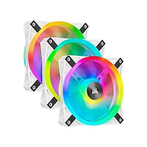 Corsair iCUE QL120 RGB 120mm PWM Beyaz Kasa Fan� - 3'l� Paket + Lighting Node CORE (CO-9050104-WW)