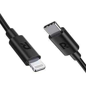 RAVPOWER RP-CB1016 Type-C to Lightning Cable 1m TPE Black