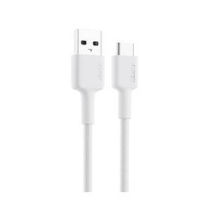 Aukey CB-CD30-WH Naylon �rg�l� USB-A Type-C �arj Kablosu 0.9M