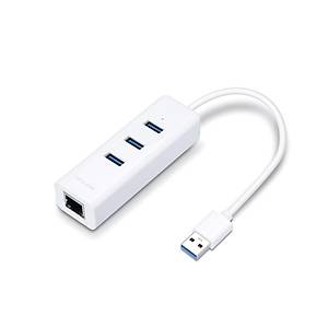 TP-LINK UE330 USB 3.0 3-Port Hub ve Gigabit Ethernet Adapt�r USB Adapt�r