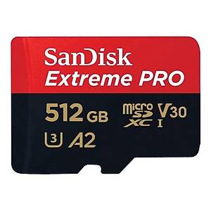SANDISK SDSQXCD-512G-GN6MA 512GB Extreme Pro SDXC UHS-I A2 200MB/s MicroSD Card