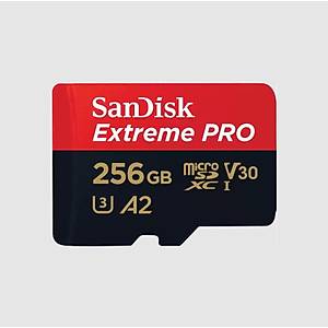 SANDISK SDSQXCD-256G-GN6MA 256GB Extreme Pro microSD UHS I Card 200MB/s 140MB/s