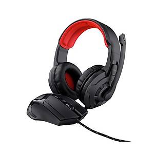 Trust  24761 2-IN-1 Gaming Set Kulakl�k + Mouse - Siyah