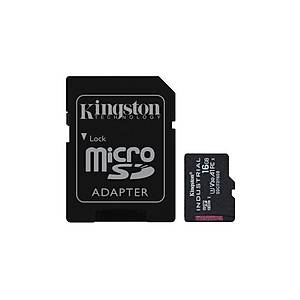 16GB microSDHC Industrial C10 A1 pSLC Card + SD Adapter
