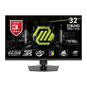 MSI 31.5 inc MAG 322URDF E16 3840x2160 (UHD) 16:09 FLAT RAPID IPS 160HZ 0.5MS (Min) FREESYNC PREMIUM GAMING MONITOR