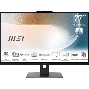 MSI MODERN AM272P 1M-1094XEU 27 inc FHD 16:9 (1920X1080) CORE 7 150U 16GB DDR5 1TB SSD FDOS SIYAH AIO PC