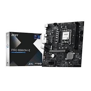MSI PRO B860M-E DDR5 9066MHZ 1XHDMI 1XDP 2XM.2 USB MATX 1851P(INTEL ULTRA PROCESSORS SERIES 2)