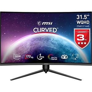 MSI 31.5 inc G32CQ5P 2560x1440 (WQHD) 16:9 CURVE 1500R VA 170HZ 1MS ADAPTIVE-SYNC GAMING MONITOR
