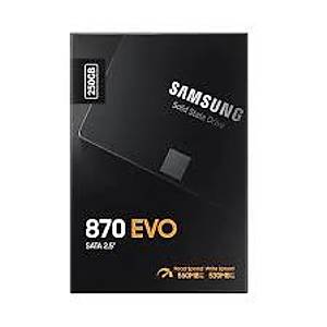 SAMSUNG 250 GB 870 EVO 2.5 inc SATA3 MZ-77E250BW 560-530 MB/S