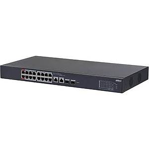 DAHUA CS4218-16ET-135 16 PORT 10/100 + 2XRJ45/1GB SFP COMBO CLOUD Y�NET�LEB�L�R RACKMOUNT 135W POE SWITCH