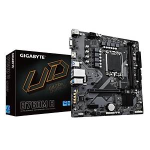GIGABYTE B760M H DDR5 8000MHZ 1XVGA 1XHDMI 1XM.2 USB 3.2 MATX 1700P (12. / 13. VE 14. NES�L ��LEMC� UYUMLU)