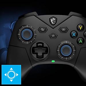 MSI GG FORCE GC300 W S�YAH OYUN KOLU KABLOSUZ 600MAH BATARYA PC/ANDROID 8+ DESTE�I AYARLANAB�L�R TET�K TU�U �IFT TITRESIM MOTORU 2M