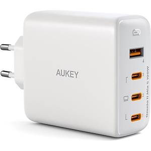 AUKEY PA-B7S-WH 100W D�RT BA�LANTI NOKTALI PD GAN DUVAR �ARJ C�HAZI
