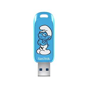 SANDISK SDCZIS-064G-G46 64GB SMURFS USB3.2 Gen 1 130MB/s Flash Bellek