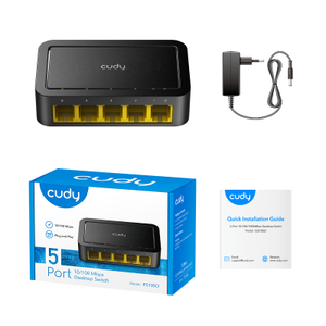 CUDY 5-Port 10/100 Mbps Desktop Switch