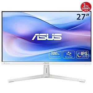 ASUS VU279HFI-W 27 IPS NANO IYON 1920x1080 1ms 100Hz 250cd HDMI VESA 3YIL EYECARE PLUS D���K MAV� I�IK FLICKER- FREE �ER�EVES�Z MON�T�R
