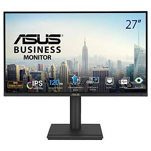 ASUS KURUMSAL BE27ACGN 27 inc IPS 2560x1440 5ms 120Hz 350cd DP HDMI USB-C RJ45 Hoparl�r VESA 3YIL D���K MAV� I�IK EYE CARE P�VOT DOCKING MON�T�R