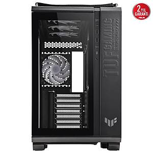 ASUS TUF GAMING GT502 PANAROM�K TEMPERL� CAM USB TYPE-C ATX / MICRO-ATX / MINI-ITX FANLI KASA