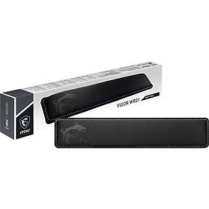 MSI GG VIGOR WR01 WRIST REST LIKRA YUZEY KAYMAZ KAUCUK TABAN HAFIZALI KOPUK 432 x 86 x 25MM KLAVYE BILEK DESTEGI