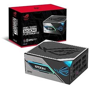 ASUS ROG THOR 1200W PLATINUM III PSU (80 PLUS PLATINUM SERT�F�KALI, ATX 3.1, GaN MOSFET, AKILLI VOLTAJ D�ZENLEY�C�, MANYET�K OLED EKRAN, 10 YIL GARANT�)