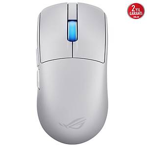 ASUS P723 ROG HARPE II KABLOSUZ ESPOR OYUN MOUSE'U, 48G HAF�F A�IRLIK, S�METR�K TASARIM, AIMPOINT PRO 42K OPT�K SENS�R, OPT�K ANAHTARLAR, 8K POLLING HIZI, 5 PROGRAMLANAB�L�R TU� BEYAZ