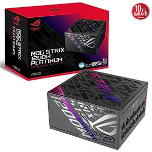 ASUS ROG STRIX 1200W PLAT�N ( TAM MOD�LER G�� KAYNA�I 80 PLUS PLAT�N SERT�F�KALI ATX 3.1 GaN MOSFET AKILLICA VOLTAJ D�ZENLEY�C� 10 YIL GARANT�)
