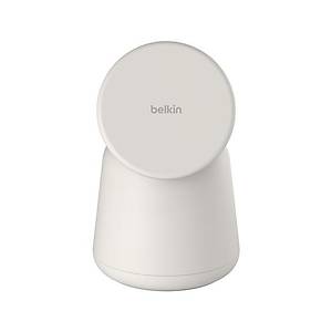 Belkin WIZ020 Boostcharge Pro Kablosuz 2'si 1 arada Magsafe 15W �arj Istasyonu - Krem