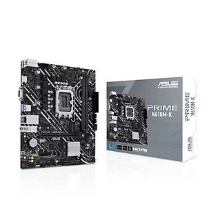 ASUS PRIME H610M-K DDR5 5600MHZ 1XVGA 1XHDMI 1XM.2 USB 3.2 MATX 1700P (13. VE 12.NES�L ��LEMC� UYUMLU)