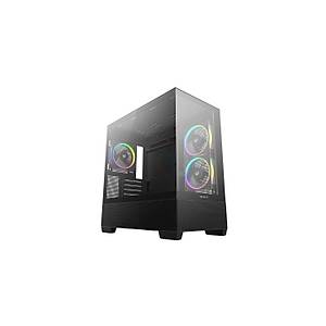 DEEPCOOL CG380-3F CG380-3F MicroATX Kasa Siyah