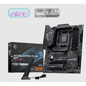 MSI X870E GAMING PLUS WIFI DDR5 8200MT/S 1XHDMI 3XM.2 USB AM5 ATX(AMD AM5 9000/8000/7000 SER�LER� �LE UYUMLU)
