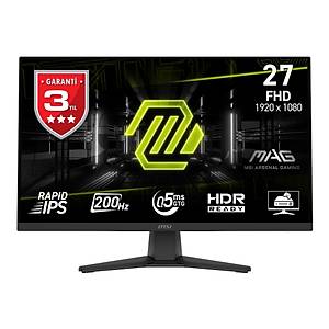 MSI 27 inc MAG 272F 1920x1080 (FHD) 16:9 FLAT RAPID IPS 200HZ 0.5MS (GTG) FREESYNC PREMIUM GAMING MONITOR