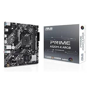 ASUS PRIME A520M-K ARGB DDR4 5100MHZ 1XHDMI 1XDP 1XM.2 USB2.0 MATX AM4 (AMD AM4 5000/4000 /3000 SER�LER� �LE UYUMLU)