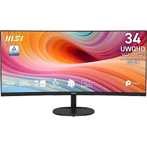 MSI 34 inc PRO MP341CQ E12 3440x1440 (UWQHD) 21:9 CURVE 1500R VA 120HZ 1MS (MPRT) ADAPTIVE-SYNC MONITOR
