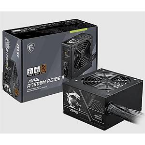 MSI MAG A750BN PCIE5 II 750W 80+ Bronze ATX 3.0 PCIe 5.0 120mm Fanl� G�� Kayna��