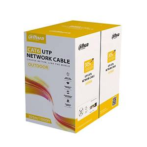 DAHUA DH-PFM920-6UN U/UTP 305 METRE 24AWG %100 BAKIR PE DI� ORTAM OUTDOOR S�YAH RENK CAT6 KABLO