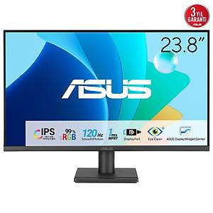 ASUS VA249QG 24 inc IPS, Full HD, �er�evesiz, 120Hz, Adaptive-Sync, 1ms MPRT, Stereo Hoparl�rler, HDMI, DisplayPort, VGA, D���k Mavi I��k, Flicker Free Monit�r