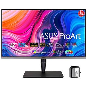 ASUS PROART PA32UCG-K 32 4K� MINI LED IPS FREESYNC HDR 3840x2160 5MS 120HZ Thunderbolt 3 DP HDMI USB� MM VESA 3YIL HLG,DOBLY VISION, DONANIM KALIBRASYONU, UHD PREMIUM