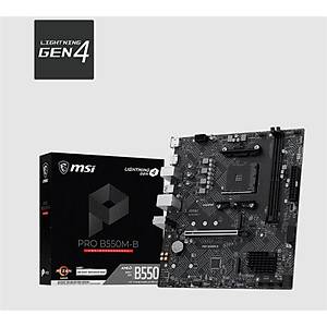MSI PRO B550M-B DDR4 4600MHZ 1XHDMI 2XM.2 MATX AM4 (AMD AM4 5000/5000G/4000G/3000/3000G SER�LER� �LE UYUMLU)