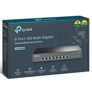 TP-LINK TL-SX1008 8 PORT 10GIGABIT METAL KASA Y�NET�LEMEZ RACKMOUNT SWITCH