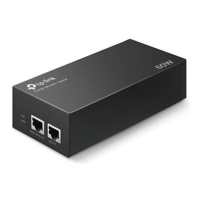TP-LINK TL-POE170S Hi-PoE/PoE++ Injector Gigabit Adapter, 802.3af/at/bt Compliant, 60W
