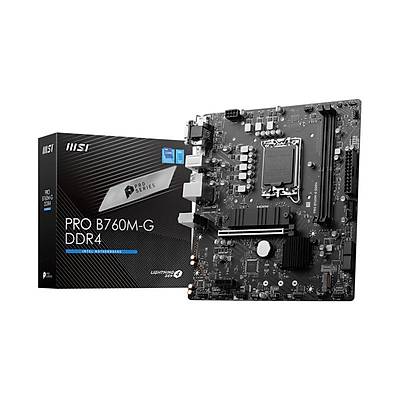 MSI PRO B760M-G DDR4 4800MHZ 1XVGA 1XHDMI 1XDP 2XM.2 USB 3.2 MATX 1700P (12. VE 13.NESL LEMC LE UYUMLU)