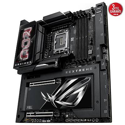 ASUS MB ROG MAXIMUS Z890 EXTREME INTEL Z890 LGA1851 DDR5 8800 HDMI 2XTHUNDERBOLT 5 6X M2 USB3.2 WIFI 7 + BT AURA RGB 10GBT + 2.5GBIT LAN ATX 24+1+2+2 G AAMALARI THUNDERBOLT 5 LCD EKRAN