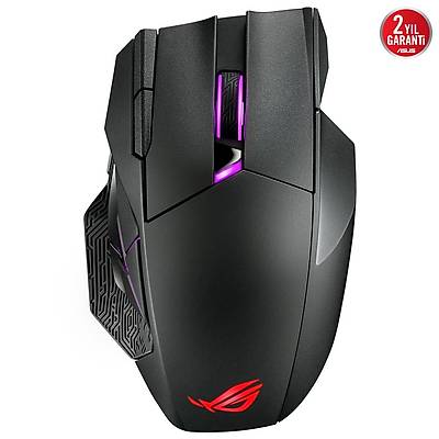ASUS ROG SPATHA KABLOLU/KABLOSUZ MMO OYUNCU MOUSE ROG MICRO SWITCH 12 TU 18000 DPI LAZER SENSR AURA SYNC RGB