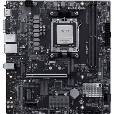 MSI PRO B840M-B AM5 DDR5 8000MHZ(OC) HDMI ,VGA,2X M.2 USB 5 GBS 2.5G LAN MATX