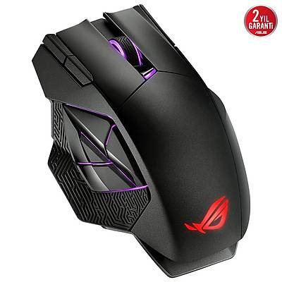 ASUS ROG SPATHA KABLOLU/KABLOSUZ MMO OYUNCU MOUSE ROG MICRO SWITCH 12 TU 18000 DPI LAZER SENSR AURA SYNC RGB