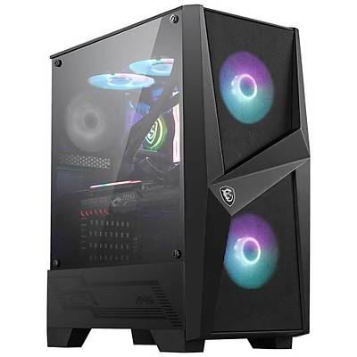 MSI MAG FORGE 100R Temperli Cam 2x A-RGB Fan ,1x 120mm Fan ATX Gaming Bilgisayar Kasas