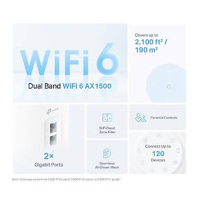 TP-LINK DECO X10 AX1500 MBPS TUM EV WI-FI 6 S�STEM� (�K�L�)