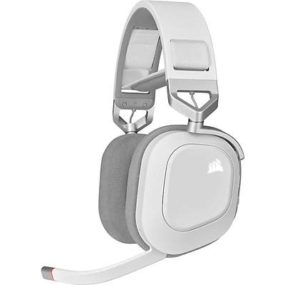 CORSAIR HEADSET - CA-9011236-EU HS80 RGB WIRELESS Premium Gaming Headset with Spatial Audio  White
